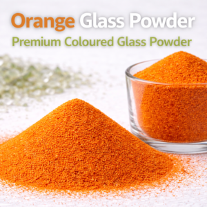 orange glass powder