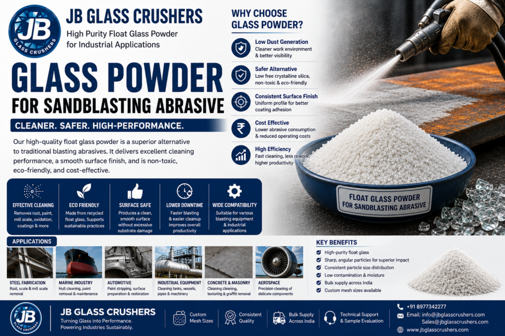 Glass Powder for Sandblasting Abrasive